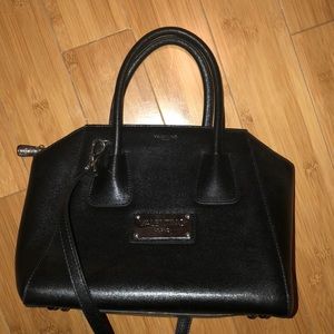 Mario Valentino Satchel with strap - black